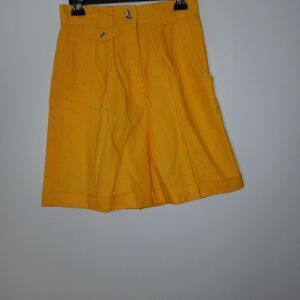 Vintage Blue Cabana yellow shorts